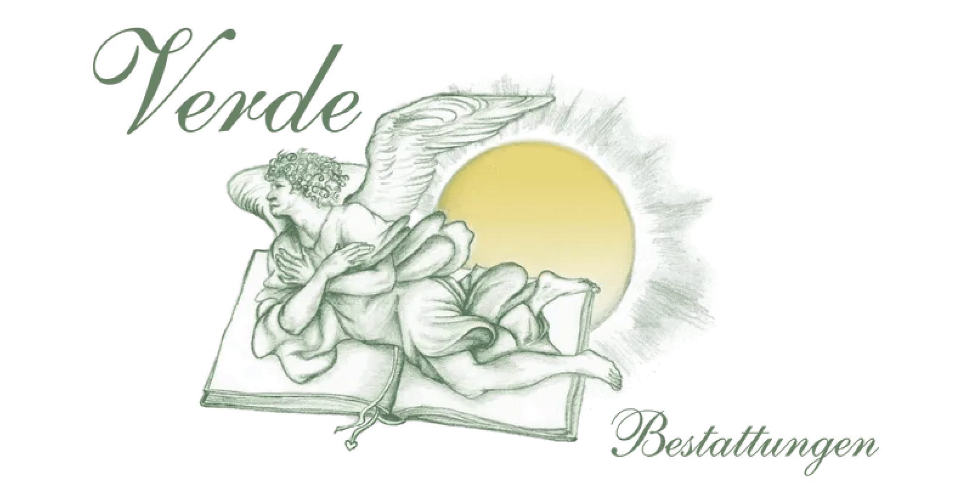 Logo von Verde Bestattungen Rüsselsheim als grafisches Markenzeichen für Bestattungsdienstleistungen und Trauerbegleitung